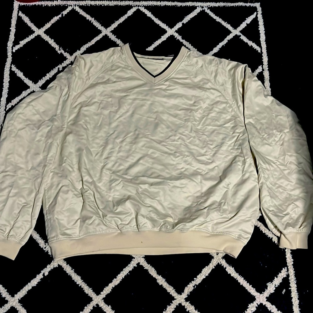 Cream puffer sweater